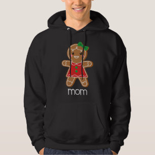 Gingerbread Mum Christmas Matching Pyjamas for Fam Hoodie