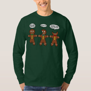 Gingerbread My Leg Hurts Funny Long Sleeve T-Shirt