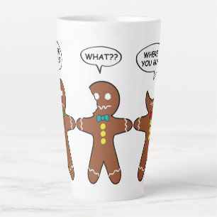 Gingerbread My Leg Hurts Humour Latte Mug