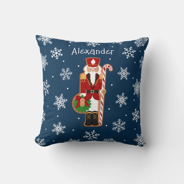 Gingerbread Nutcracker Soldier Cushion (Front)