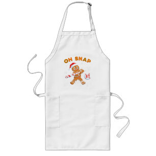 Gingerbread Oh Snap 67 Baseball Long Apron