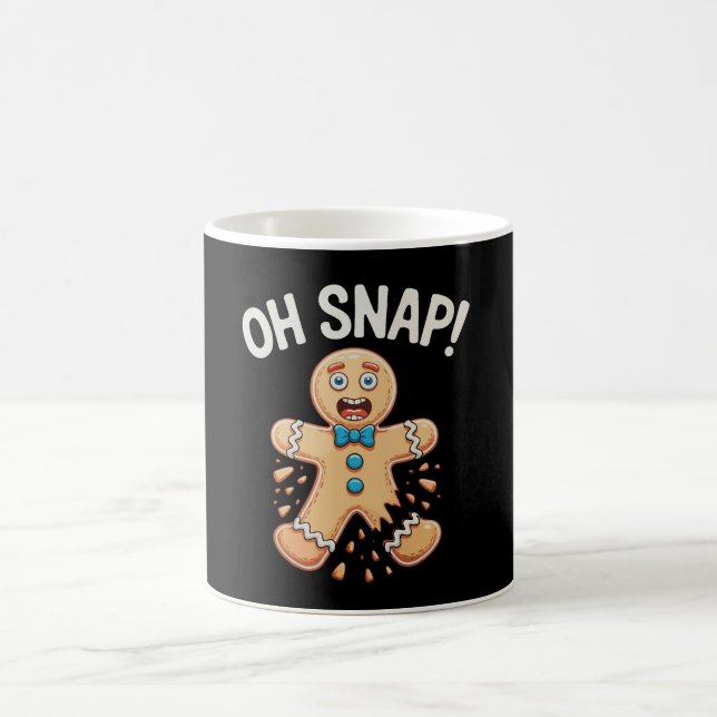 Gingerbread Oh Snap Christmas Cookie Baking Xmas Coffee Mug (Center)