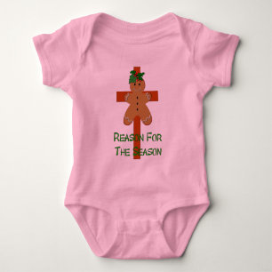 Gingerbread On A Cross Baby Bodysuit
