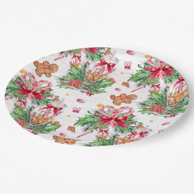 Gingerbread Paper Plate (Angled)
