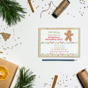 Gingerbread Party Invitation