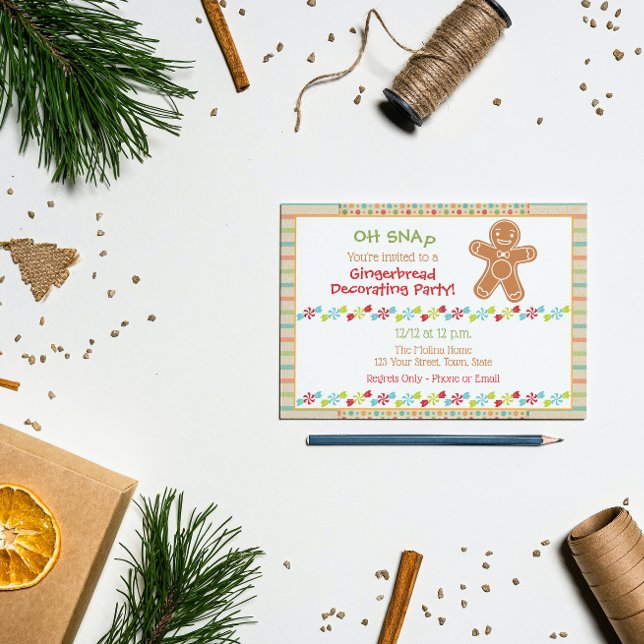 Gingerbread Party Invitation (Creator Uploaded)