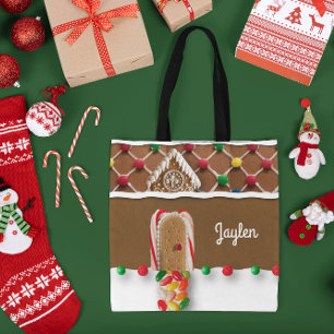 Gingerbread Personalised Tote Bag