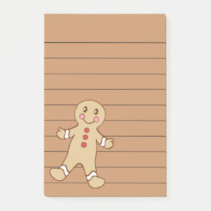 Gingerbread Post It Notes Notepad