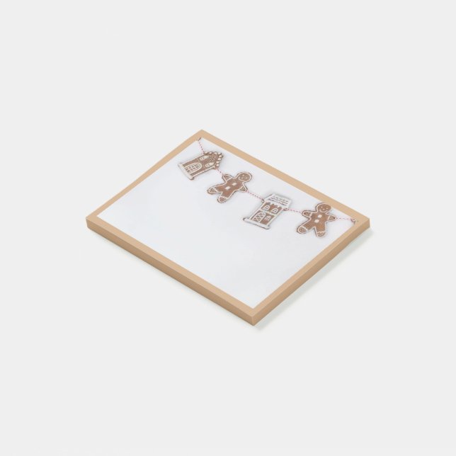 Gingerbread Post-its Post-it Notes (Angled)