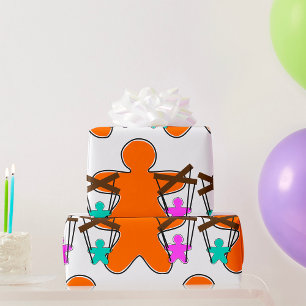 Gingerbread Puppet  Wrapping Paper