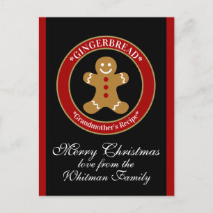 Gingerbread Recipe Card