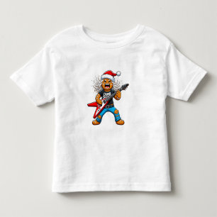 Gingerbread Rock Guitar Christmas 2026 Holiday   Toddler T-Shirt