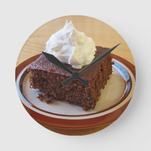 GINGERBREAD ROUND CLOCK