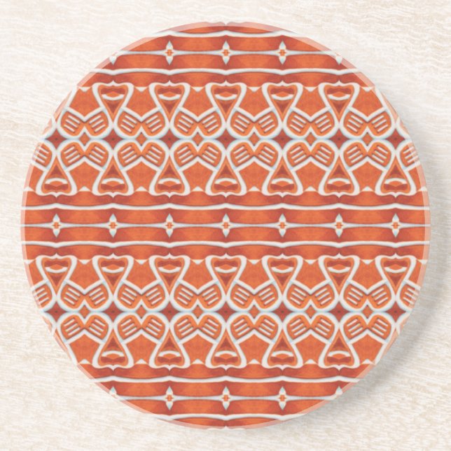GINGERBREAD Round Sandstone Coaster (Front)