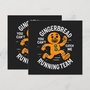 Gingerbread Running Team Invitation