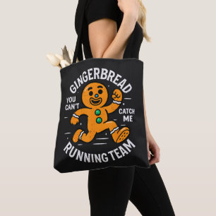 Gingerbread Running Team Tote Bag