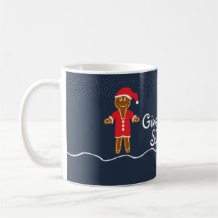 Gingerbread Santa Christmas Coffee Mug