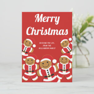 Gingerbread Santa Holiday Christmas