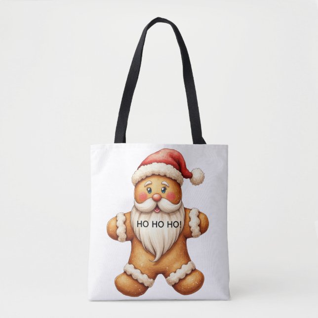 Gingerbread Santa Tote Bag (Front)