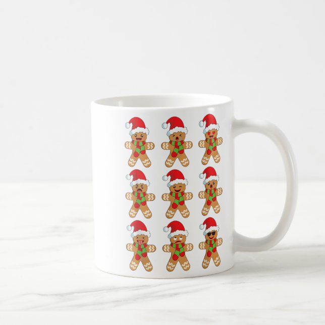 Gingerbread Shirt Funny Cute Christmas Gingerbread Coffee Mug (Right)