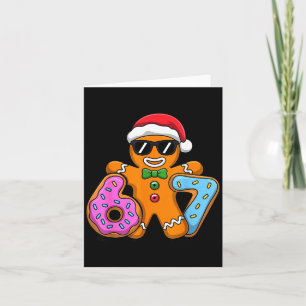 Gingerbread Six Seven 67 Ice Cream Drip Christmas Card