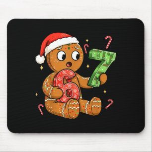 Gingerbread Six Seven 67 Meme 6 7 Funny Christmas Mouse Pad