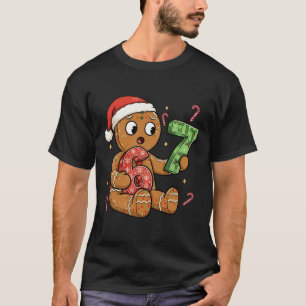 Gingerbread Six Seven 67 Meme 6 7 Funny Christmas  T-Shirt