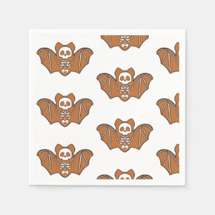 Gingerbread Skeleton Bat Napkin