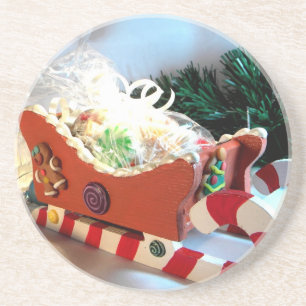 Gingerbread Sleigh I Coaster