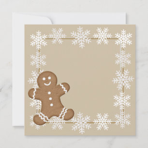 Gingerbread Snowflake Christmas Holiday Kid Photo