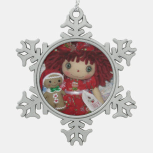 Gingerbread Snowflake Ornament