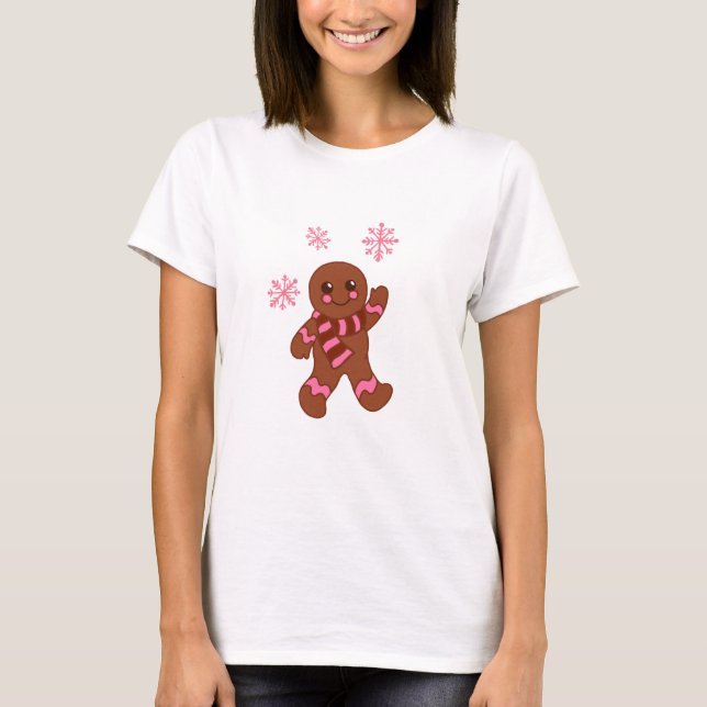 Gingerbread Snowflake T-Shirt (Front)