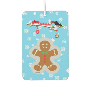 Gingerbread, Snowflakes and Birds Car Air Freshener