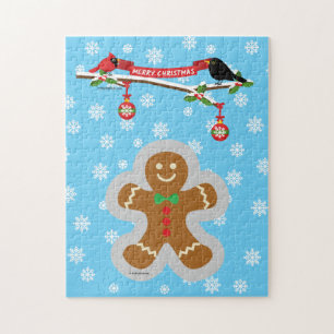 Gingerbread, Snowflakes and Birds Jigsaw Puzzle