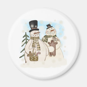 GINGERBREAD SNOWMAN MAGNET
