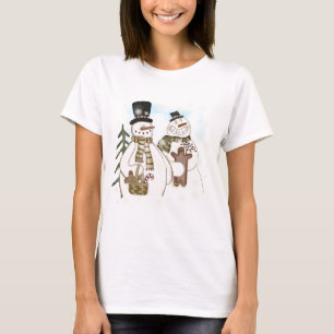 Gingerbread Snowmen Winter Holiday T-Shirt