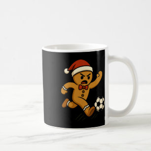 Gingerbread Soccer Player Funny Christmas Kids Boy Coffee Mug