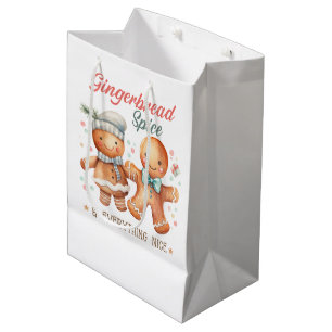 Gingerbread Spice and Everything Nice Medium Gift Bag