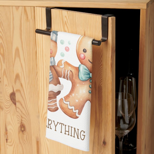 Gingerbread Spice and Everything Nice  Tea Towel (Thirds Fold)