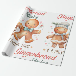 Gingerbread Spice and Everything Nice Wrapping Paper