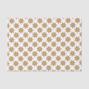 Gingerbread Star Cookies Pattern Tissue Paper