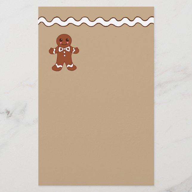 Gingerbread Stationery (Front)