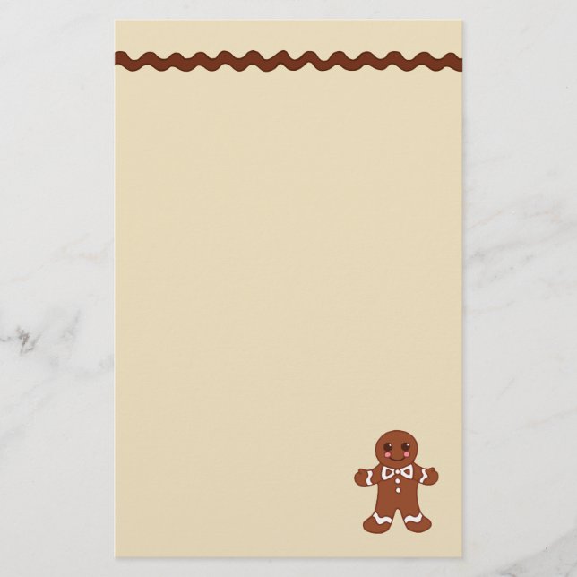 Gingerbread Stationery (Front)