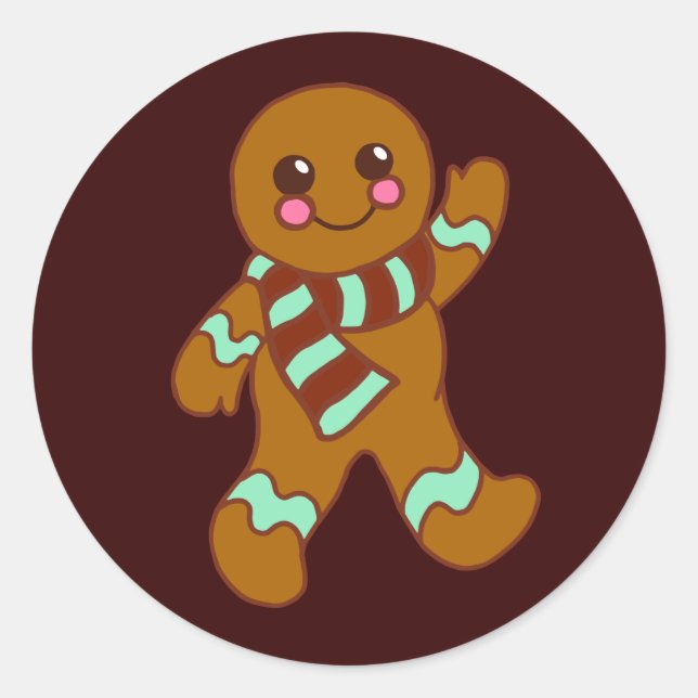 Gingerbread Sticker (Front)