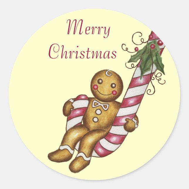 Gingerbread Sticker (Front)