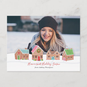 Gingerbread Street Holiday Photo Card