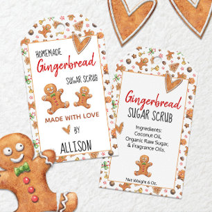Gingerbread Sugar Scrub Made With Love Holiday Gift Tags