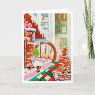 GINGERBREAD SURPRISE Christmas Card