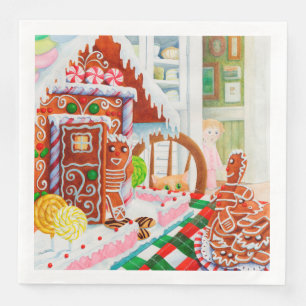 GINGERBREAD SURPRISE Standard Dinner Paper Napkins