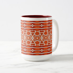 GINGERBREAD Tall Maroon Two-Tone Mug